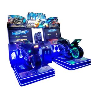 Nouvelle machine de jeu vidéo de moto double 42 pouces 5DX avec flamme dynamique complète, machine de jeu à monnayeur - Product Image 1