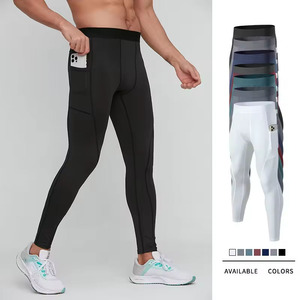 <span class=keywords><strong>Pantalon</strong></span> d'entraînement de course à pied décontracté pour hommes respirant à séchage rapide poches latérales élastiques pantalons serrés de sport pour la course à pied - Product Image 2