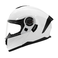 Casque de moto modulaire universel classique anti-collision, anti-chute, amovible, lavable, avec doublure confortable, noir ABS+EPS