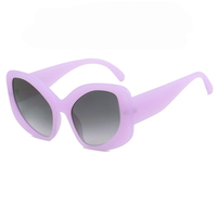Twooo 13121 vente en gros Pc Frame surdimensionné personnalité nuances lunettes de soleil 2024