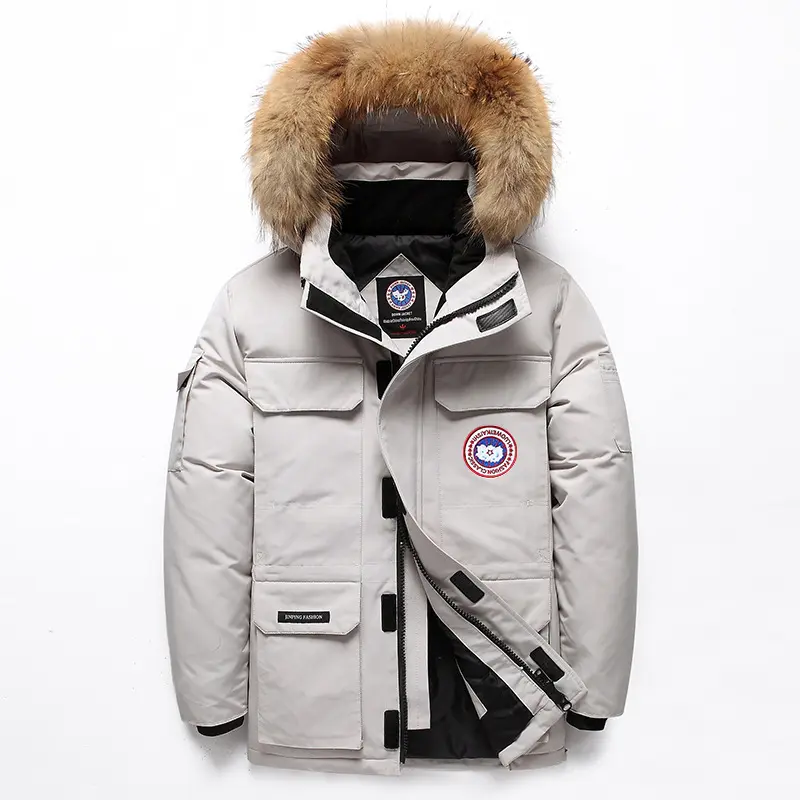 Wholesale canada style parka men's goose down jacket thick lovers' outdoor winter coat Fashion brand