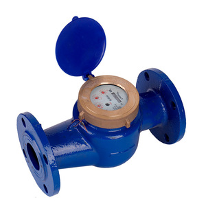 YueMeiTe Horizontal Screw Type Liquid Seal Water Meter Cast Iron Flanged DN15 Multi Jet Meters - Product Image 3