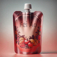 Pochettes Doypack à bec verseur personnalisées imprimées, réutilisables, en aluminium et plastique, pour jus de pastèque