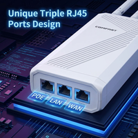 Punto de Acceso Inalámbrico Industrial CF-EW87 WiFi 7 BE3600 para Exteriores, Alta Potencia 3600Mbps, IP66 Impermeable, 3 Antenas, AP Inalámbrico M2M