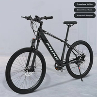 Bicicleta Eléctrica de Montaña con Cuadro de Aleación de Aluminio, Batería de Litio de 36V, Motor Trasero sin Escobillas de 250W, Velocidad Variable para Cross-Country, 26/27.5
