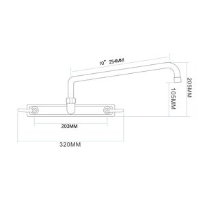 Grifo de Cocina de Latón Cromado Duradero con Doble Manija, Mezclador Moderno con Válvula de Cerámica para Fregadero Doméstico - Product Image 2