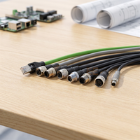 Connecteurs M12 4 broches surmoulés avec câble de 5 m