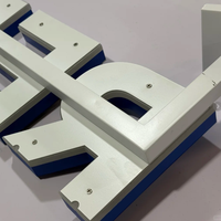 Enseigne lumineuse en lettres 3D en acier inoxydable rétroéclairées par LED personnalisées, lettres de logo éclairées, publicité commerciale illuminée, IP65
