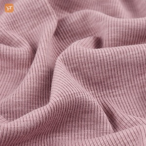 Tissu extensible <span class=keywords><strong>en</strong></span> <span class=keywords><strong>maille</strong></span> côtelée polyester/coton personnalisé, résistant à l'abrasion, absorbant l'humidité, doux pour les bébés et les enfants, pulls chauds - Product Image 1