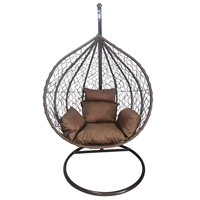 Panier en rotin d'oeufs de jardin extérieur populaire chaises de balançoire suspendues pour la vente en gros