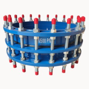 Quá trình đúc JIS tiêu chuẩn đôi Mặt bích sắt có thể tháo rời khớp Truyền tải điện 30mm Kích thước Ống mở rộng áp lực cao - Product Image 3