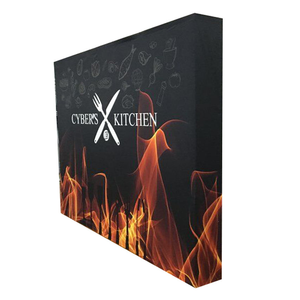 Exhibidores de Publicidad Personalizados para Ferias Comerciales y Eventos, Soporte de Banner Ajustable, Pared de Fondo Retráctil Portátil para Marketing - Product Image 2