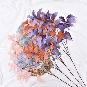 Fish tail leaves Artificial flower Cheap wholesale decorative flowers Colorful wedding flowers