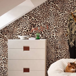 Papel Tapiz Abstracto Removible e Impermeable, Decoración de Paredes Interiores para el Hogar, Papel Tapiz Mural con Estampado de <span class=keywords><strong>Leopardo</strong></span> - Product Image 3