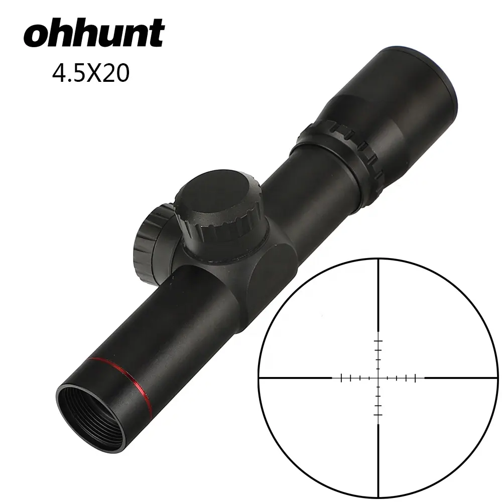 Ohhunt 4.5x20 קומפקטי ציד טקטי ציד היקף חיצוני טלסקופ Shockproof טקטי Sight
