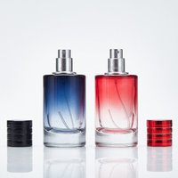 Flacon de parfum personnalisé de 100 ml, rond, vide, avec bouchon doré de luxe, flacon pulvérisateur en verre