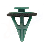 Clip de fixation en plastique vert pour moulure latérale avec joint en mousse, attache de garniture de pare-chocs extérieur automobile, boucle à pression pour bande décorative de carrosserie