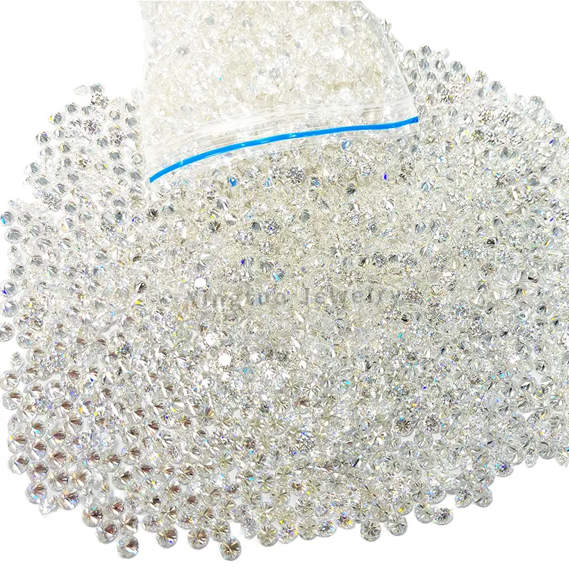 0.8-3.0mm DEF round moissanite loose factory price moissanite loose stone loose white moissanite