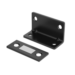 L-Shaped Magnetic Door Stop Metal Wall Mount Easy Installation Minimalist Design Cabinet Door Suction 90 Degree Right Angle - Product Image 1