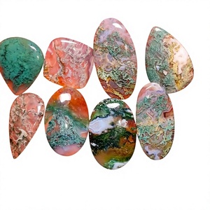 Gemas FAIJAN de Alta Calidad, Cabujón de Ágata Musgosa Verde Natural, Gema Suelta para Joyería, Certificada por Terceros, Tamaño Personalizable - Product Image 1