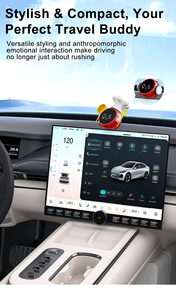<span class=keywords><strong>Robot</strong></span> IA de Voiture Intelligent avec Contrôle Vocal Précis par 3 Micros – Accessoire Intérieur Mignon <span class=keywords><strong>pour</strong></span> Voiture - Product Image 2