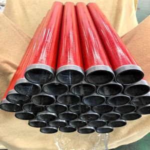 Tubo de Incêndio Vermelho com Extremidades Rosqueadas Pré-fabricado para Sistema de Sprinkler de Construção - Product Image 3