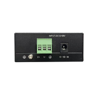 Convertisseur de média fibre optique industriel 1 Gigabit, connecteur RJ45, montage sur rail DIN, distance réseau 20km-80km, 6 Gbit/s, 2 ports Xallcom