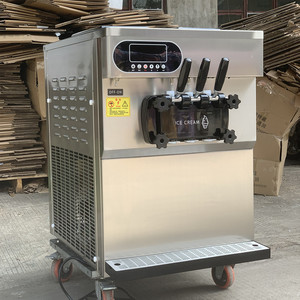 Chất lượng cao Ice Cream Maker mềm phục vụ 2 + 1 hỗn hợp máy làm kem tự làm sạch máy làm kem - Product Image 5