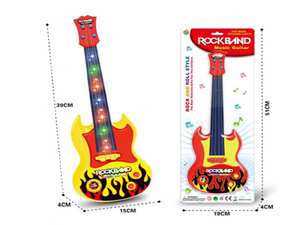 Juguete Musical Educativo Temprano para Niños Jinming, <span class=keywords><strong>Guitarra</strong></span> <span class=keywords><strong>de</strong></span> Juguete <span class=keywords><strong>de</strong></span> Plástico Pequeña con Dibujos Animados y 5 Canciones - Product Image 4