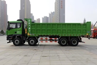 Camion benne Shacman Delong X3000 460HP 8X4 8M Euro 6 pour le transport de matériaux sur chantier