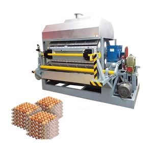 Paper Tray Making Machine China Manufacturer CE Old Box Recycling Poultry Hens 30 Caves Paper Fiber Pulp Egg Portion Crate Boxes Flat Tray Making Machine