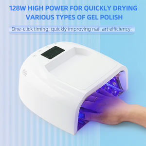 Lámpara de <span class=keywords><strong>Uñas</strong></span> Profesional UV LED de Alta Calidad, Moderna, de Colores Bonitos, 128W, con Logotipo de Marca OEM - Product Image 2