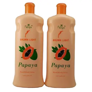 Lotion pour le corps de peau de papaye blanchissante Lotion hydratante Lotion profonde pour le visage et le corps