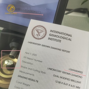 ラグジュアリーなラボグロウンダイヤモンドリング、オーバルカット、アイスアウト、VVSラボグロウンダイヤモンド、隠れたハロー、14金ゴールド、婚約指輪、3カラット - Product Image 4