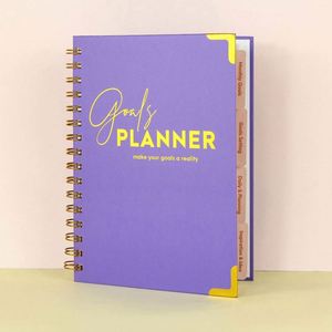 Carnet de notes/agenda 2025 A5 personnalisé avec logo imprimé, couverture rigide en papier, reliure spirale, coffret cadeau - Product Image 2