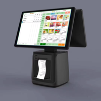 H02 Windows/Android Google GMS, Terminal Punto de Venta Táctil con Impresora, NFC, Código QR, Kiosco de Pedidos para Restaurantes, Caja Registradora Autoservicio