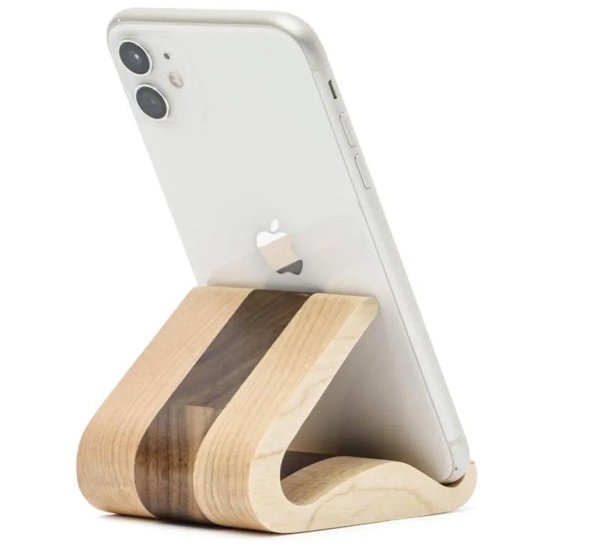 Деревянная Подставка для сотового телефона для iPhone универсальная совместимая с iPhone для настольного офиса