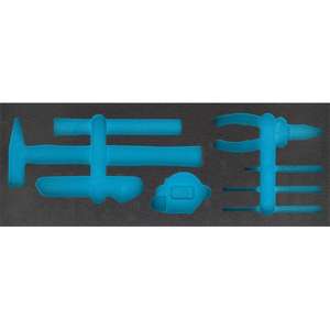 HAZET - 163-456L Inserto de espuma blanda de 2 componentes para 163-456 - EAN 4000896205615 TALLERES RODANTES BANDEJAS VACÍAS - Product Image 1