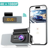 Kamera Mobil Black Box 4K HD Perekam Video AI dengan Rekaman Loop Depan/Belakang, Monitor Parkir, dan DVR