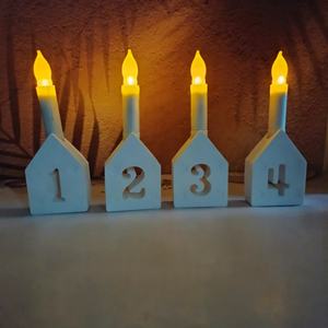 S0111 Ins Star <b>House</b> 3D Silicone Cake Mold Six Family Home Decor Figurines Ornaments for Cupcake Baking Bag Packed - Product Image 1