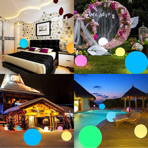 Pelota LED Inflable de PVC de 16 Pulgadas, Impermeable IP66, Luz para Piscina, Decoración Navideña - Product Image 4