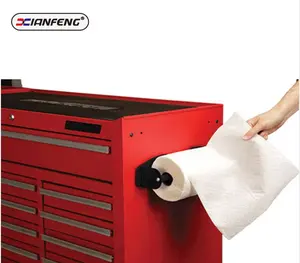 Verstelbare Ontwerp Herbergt Verschillende Grootte Papieren Handdoek Magnetische Spanner Houder Rolls Magnetische Muur Gemonteerde Papieren Handdoek Houder