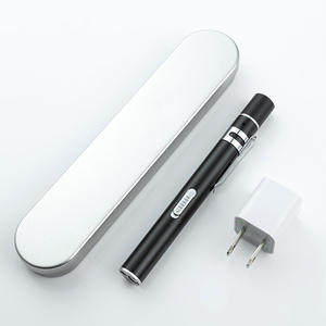 Medical USB Rechargeable Flashlight <b>Push</b>-Button Flashlight Yellow and White Dual <b>Light</b> Oral Lamp Pupil Pen Dual <b>Light</b> Source - Product Image 2