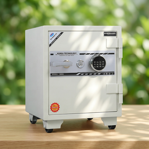 Caja Fuerte Eléctrica Mini HOSHANG HS-61E BLANCA, Nueva, para Hotel y Hogar, con Cerradura de Llave, Construcción Segura de Metal y Acero, Superventas - Product Image 4