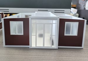Villa préfabriquée extensible de bonne qualité, maison pliante à double aile avec panneaux sandwich en acier, taille personnalisable 20 pieds - Product Image 5