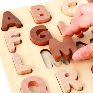 Letras de Madera Naturales Premium 100% para Aprender el Alfabeto, con Soporte, Estilo Moderno, ABC Learning, Rompecabezas Educativo - Product Image 4