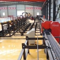 Línea de Producción de Corte de Barras de Acero CNC, Voltaje/Frecuencia 380 V CA / 50 HZ, Diámetro de la Barra 12-36 mm, Peso de la Máquina 7 t, 25*3.5*1.65m