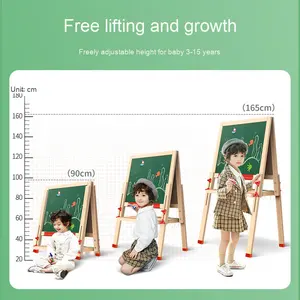 لوح رسم مزدوج الوجهين للأطفال أداة تعليم منزلية صغيرة قابلة للمسح للأولاد والبنات - Product Image 3