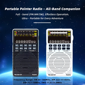 Portable FM/AM/SW 3 Band Digital Tuning LED Display Radio with Speaker 3.5mm Jack for <b>Outdoor</b> Camping Travel - Product Image 3