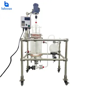 Precisão do Reator De Cristalização De Vidro Pequeno LABOAO 1-5L para Uso Em Laboratório